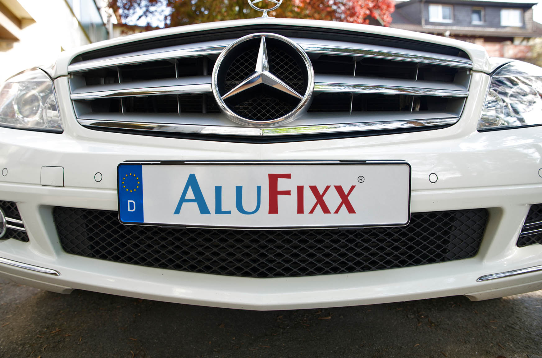 AluFixx Car Premium schwarz matt eloxiert Nummernschildhalter