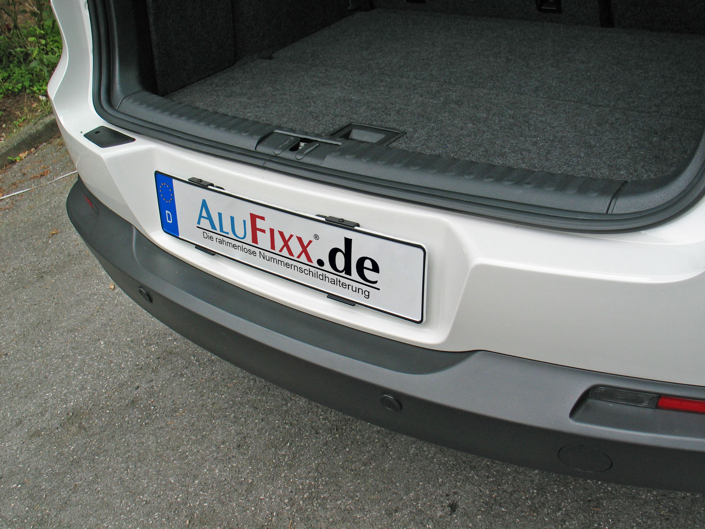 AluFixx Car MB Set schwarz matt eloxiert Nummernschildhalter