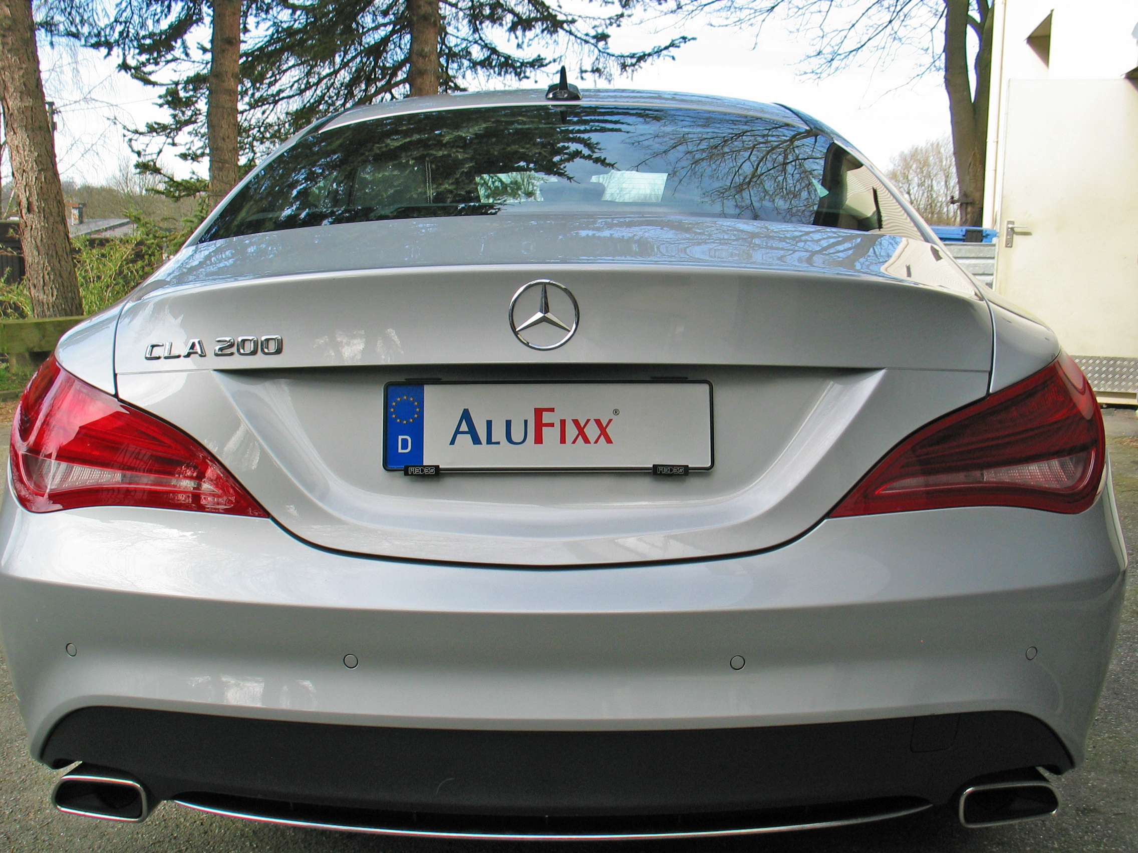 AluFixx Car Vario schwarzmatt eloxiert Nummernschildhalter